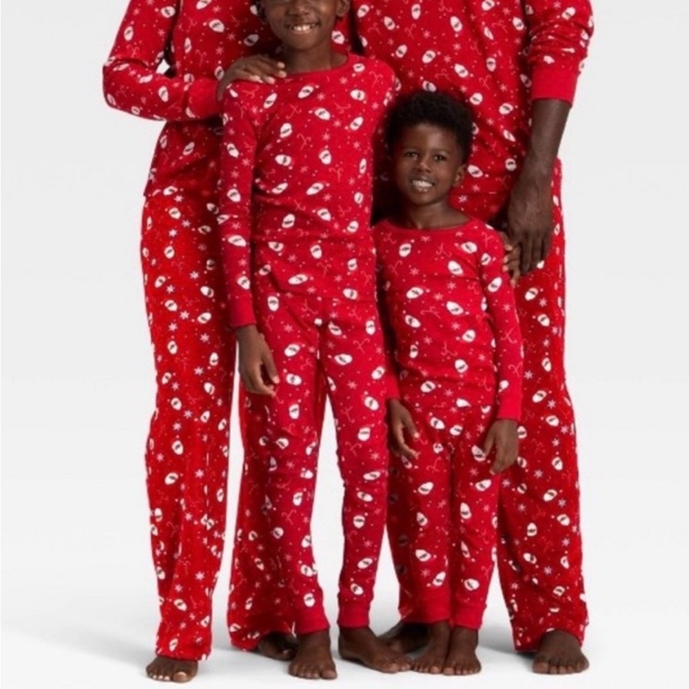 Wondershop Red Christmas Pajama Pants White Snowflakes Candy Cane Santa Claus XS - Picture 4 of 10
